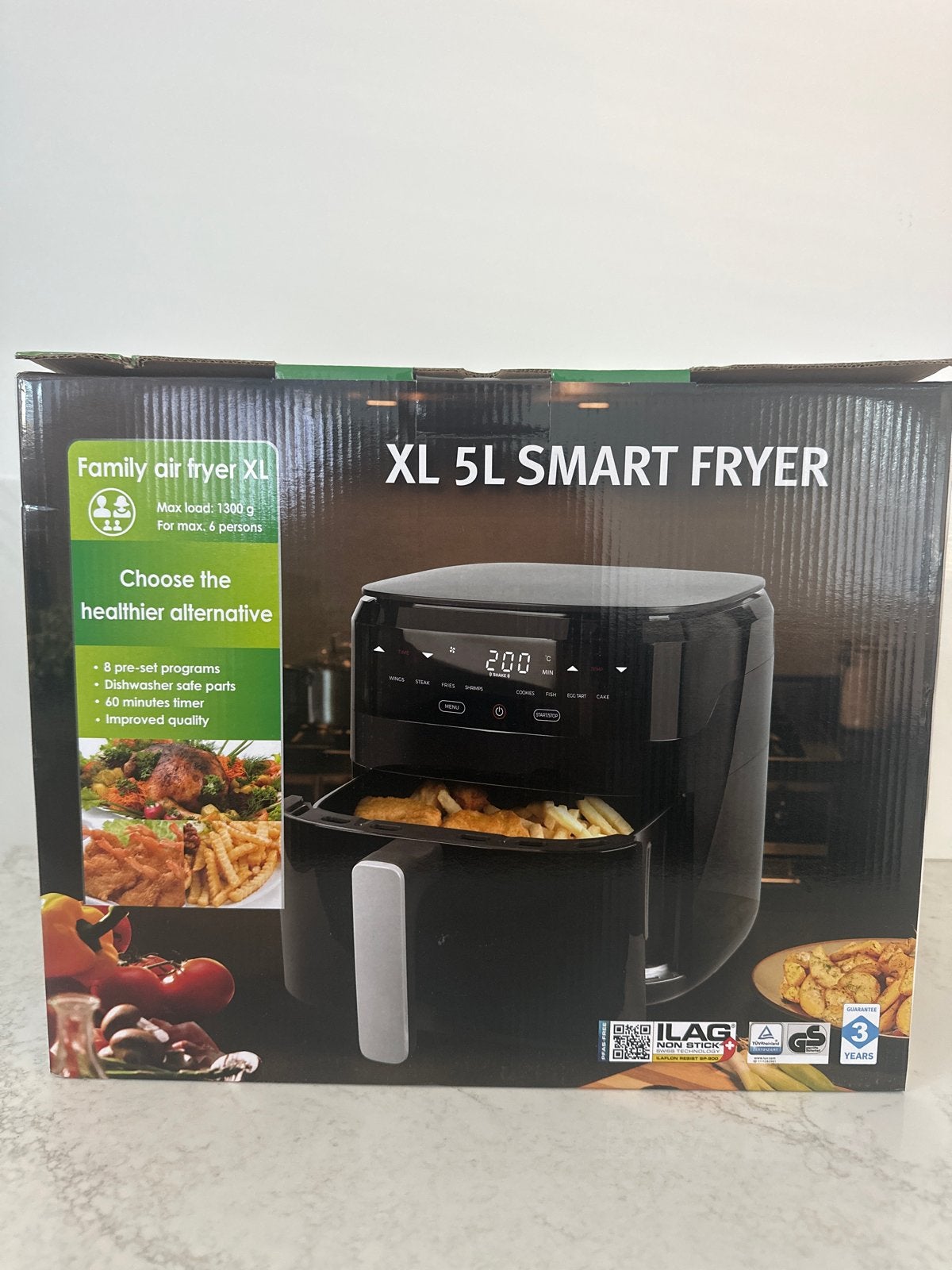XL 5L Smart Air Fryer, Ophalen, Nieuw, Airfryer XL, 1000 t/m 1499 gram