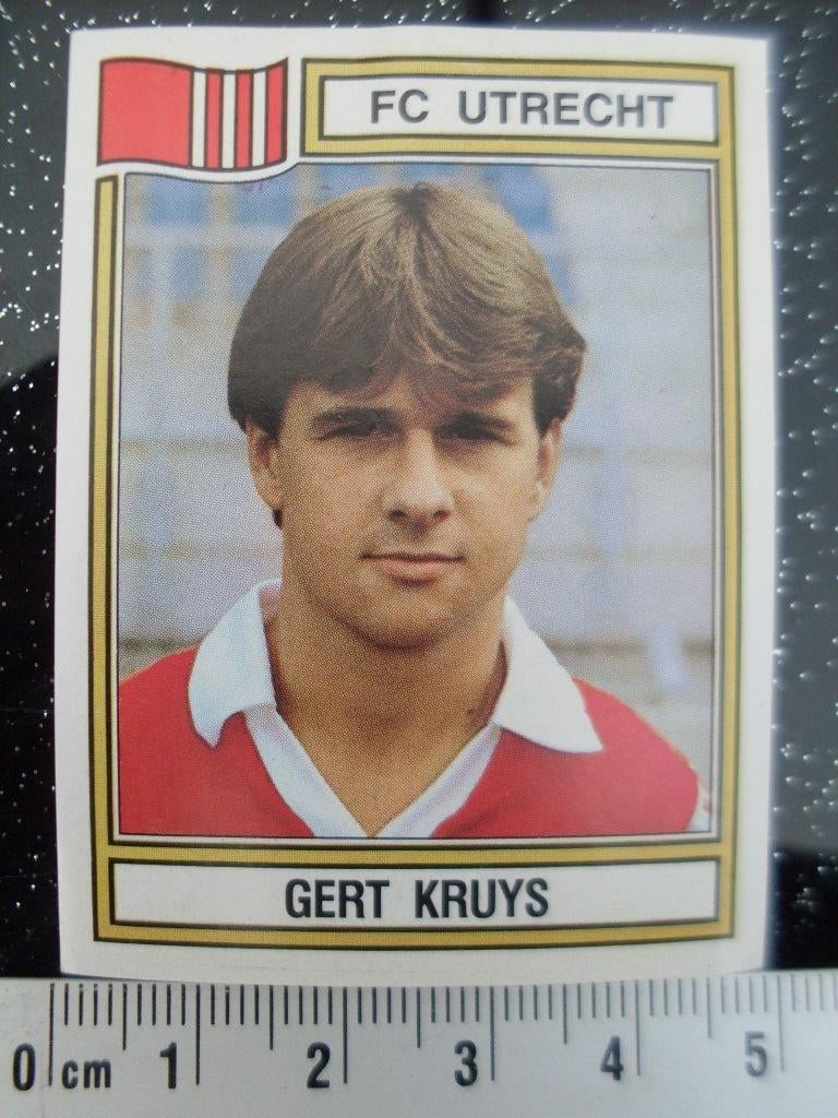 panini sticker voetbal 83 fc utrecht Gert Kruys nr 301, Verzenden, Zo goed als nieuw, F.C. Utrecht, Poster, Plaatje of Sticker