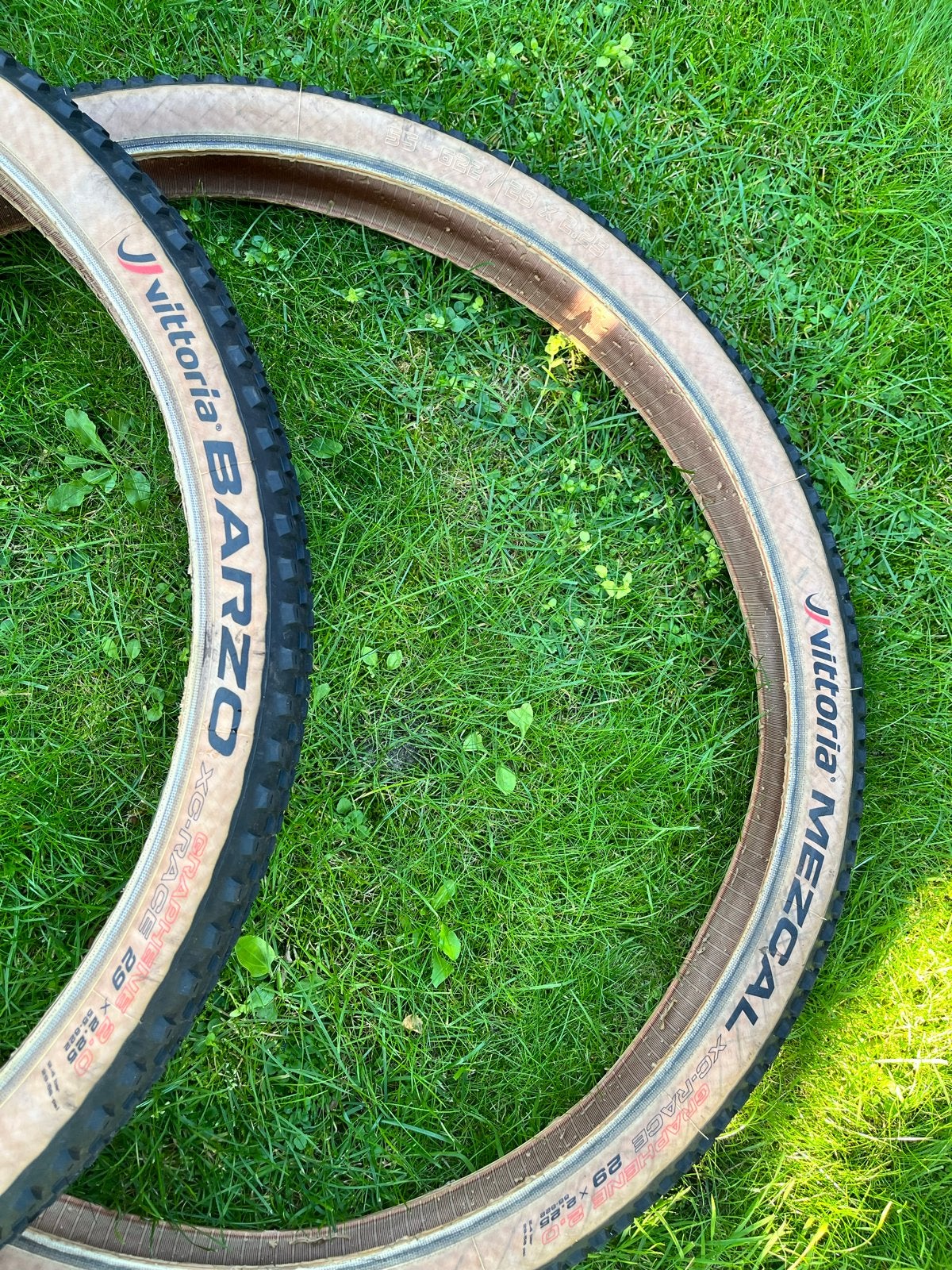 Vittoria Barzo & Mezcal 29x2.25 XC-Race Graphene 2.0 banden, Gebruikt, Band, Ophalen of Verzenden, Mountainbike