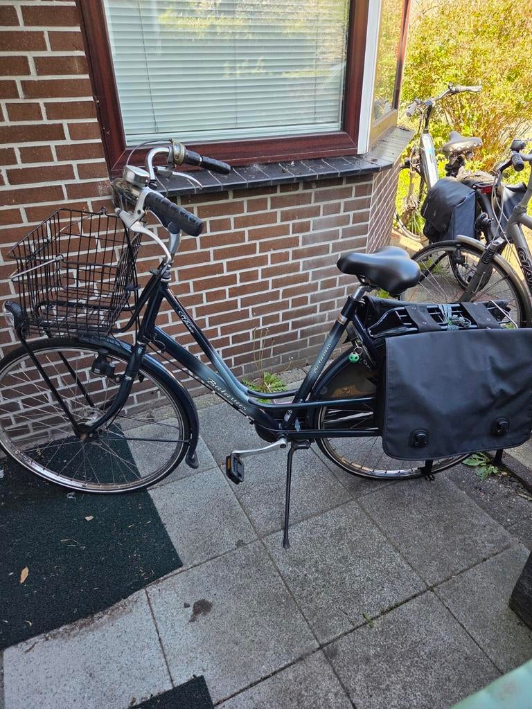 Batavus damesfiets met mandje en fietstassen, Fietsen en Brommers, Fietsen | Dames | Damesfietsen, Ophalen