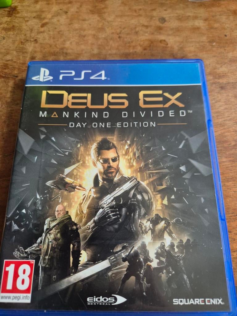 Deus Ex Mankind Divided PS4, Avontuur en Actie, Gebruikt, Vanaf 18 jaar, 1 speler