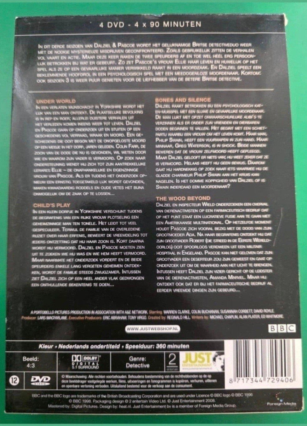 Dalziel & Pascoe - Serie 3 & 8 (4x DVD per box) setprijs, Engels, Misdaad, Nederlands, Seizoen 3
