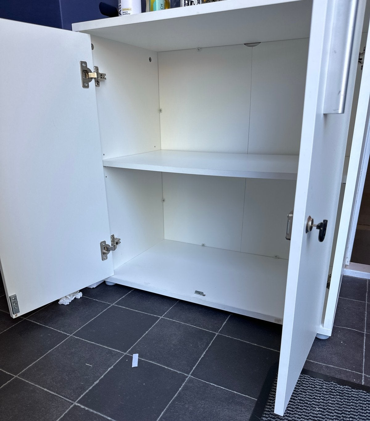 Witte Archiefkast / Opbergkast met slot, Huis en Inrichting, Ophalen, Meerdere deuren, 50 tot 100 cm, Zo goed als nieuw