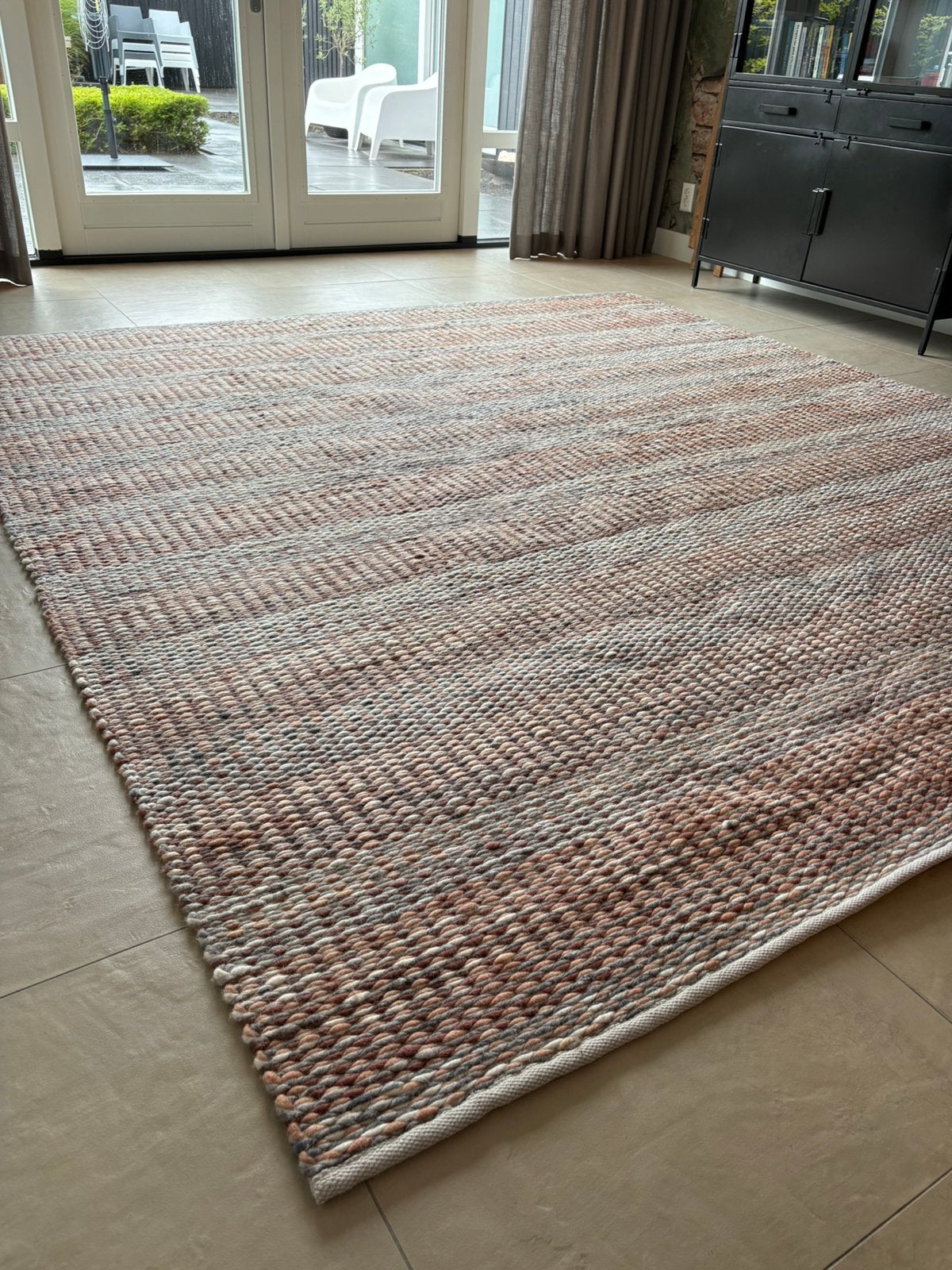 Vloerkleed Perletta, handgeweven, wol 270x290, Ophalen, Zo goed als nieuw, Rechthoekig, 200 cm of meer