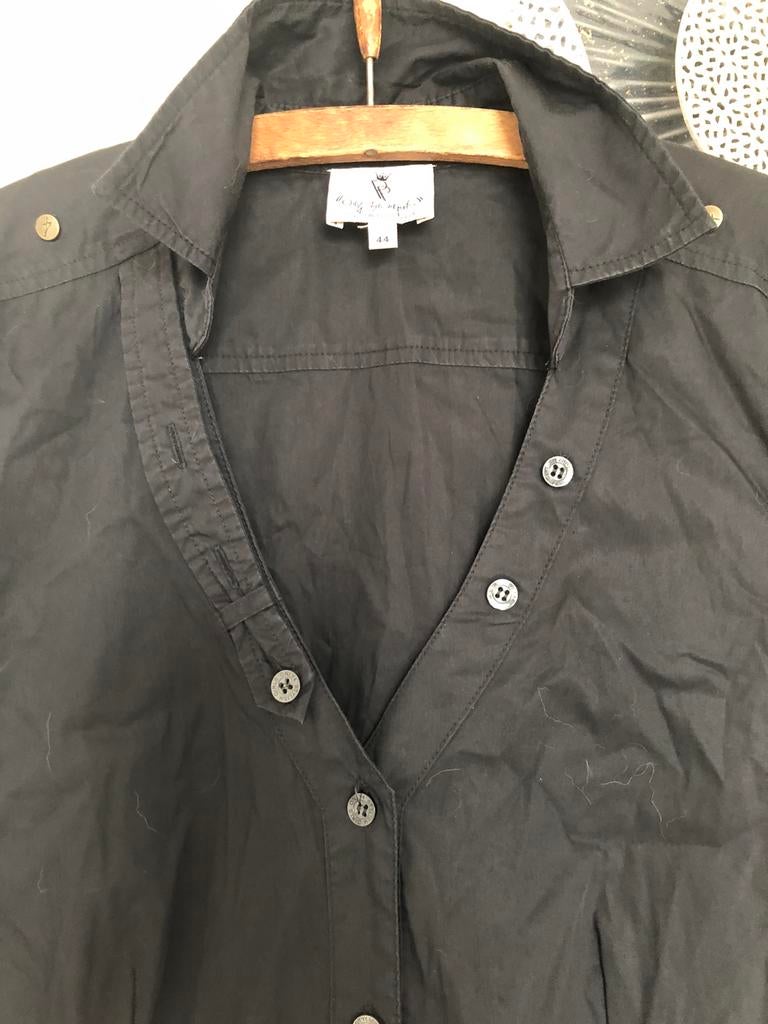 Zwarte bodyblouse Patrizia  Pepe M, Kleding | Dames, Ophalen of Verzenden, Zo goed als nieuw, Zwart