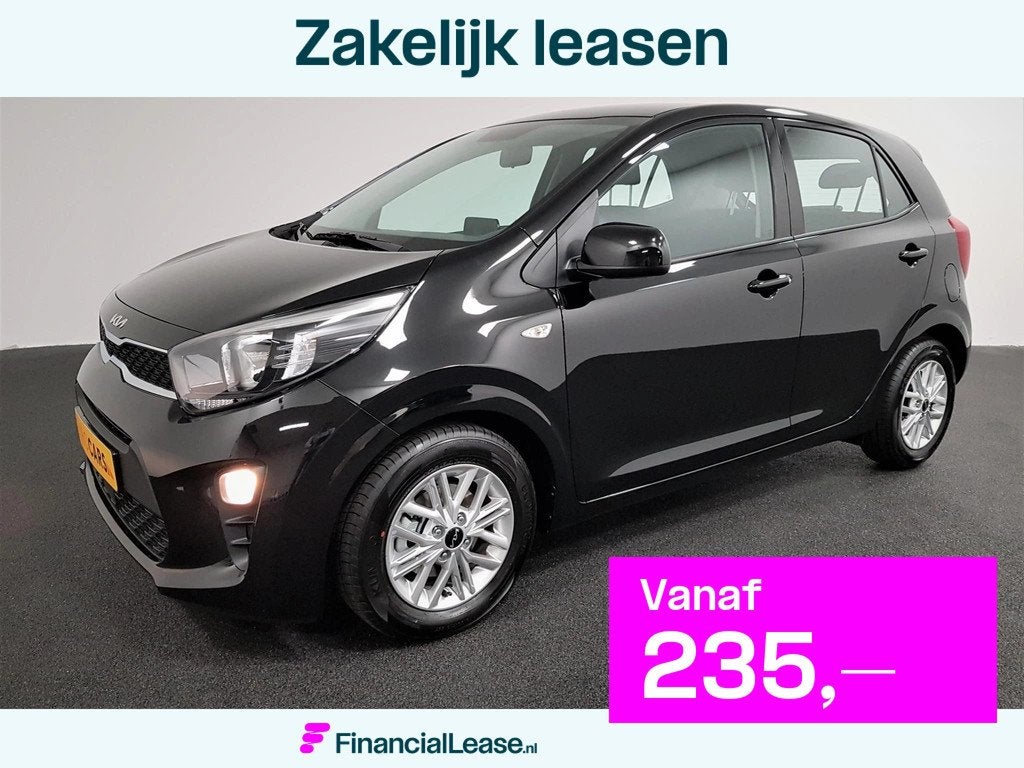 Kia Picanto 1.0 DPi Automaat DynamicLine Navigatie Apple Car, Auto's, Kia, Bedrijf, Lease, Financial lease, Picanto, ABS, Achteruitrijcamera