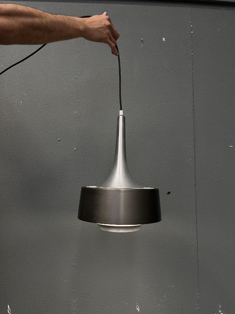 Space age / retro hanglamp, Huis en Inrichting, Lampen | Hanglampen, Ophalen of Verzenden, Gebruikt, Metaal, Vintage / Retro / Space Age / Mid Century