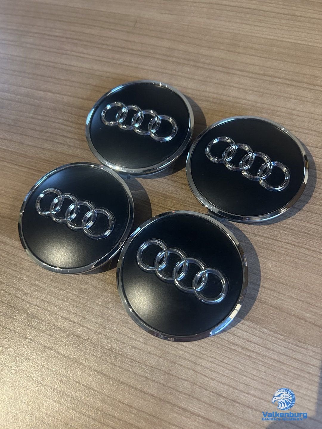 ORIGINELE Audi naafkap naafdop set matzwart