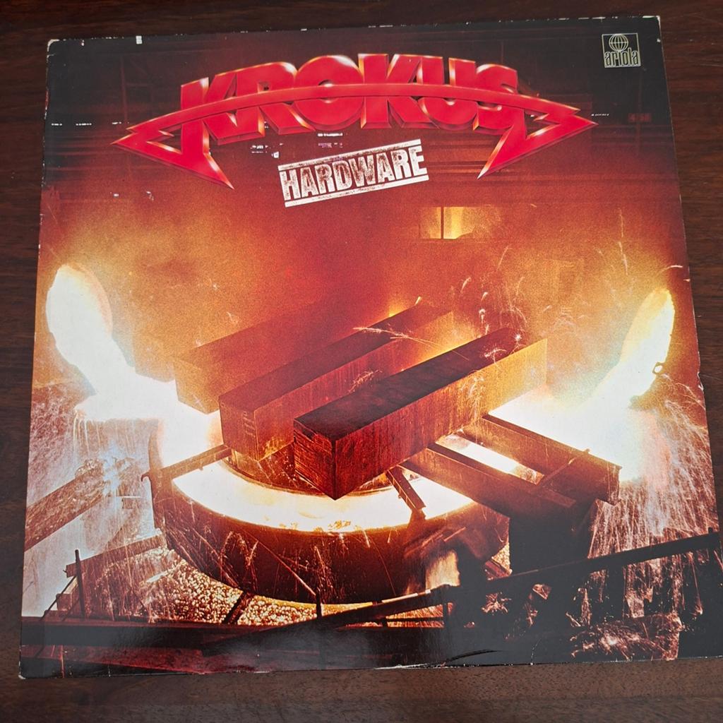 Krokus -Hardware LP (1981)  Hard Rock Vinyl, Ophalen of Verzenden, Gebruikt