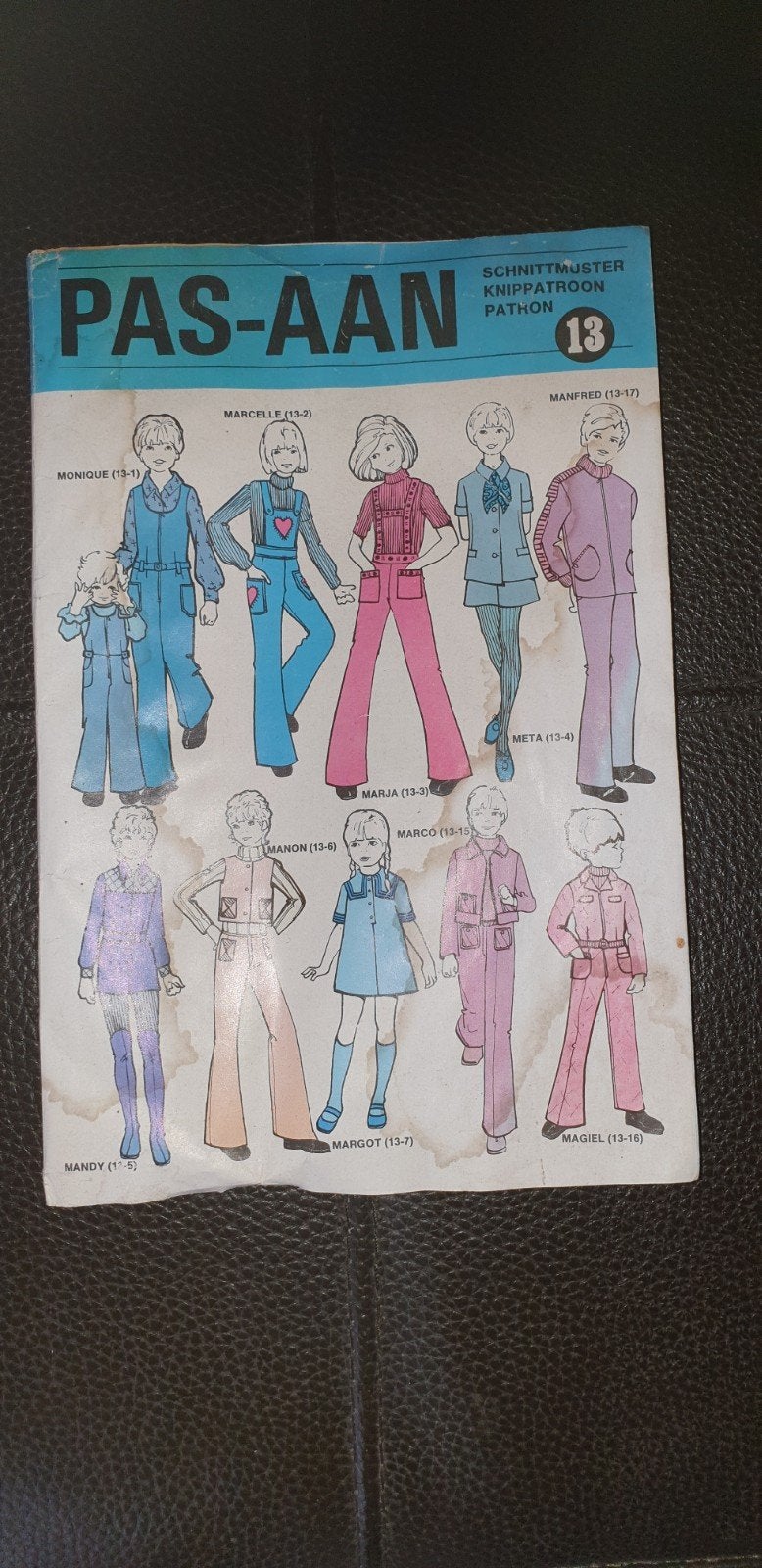 Vintage Knippatroon Jaren '60/'70 - Kinderkleding, Hobby en Vrije tijd, Kledingpatronen, Overige merken, Kind, Ophalen of Verzenden