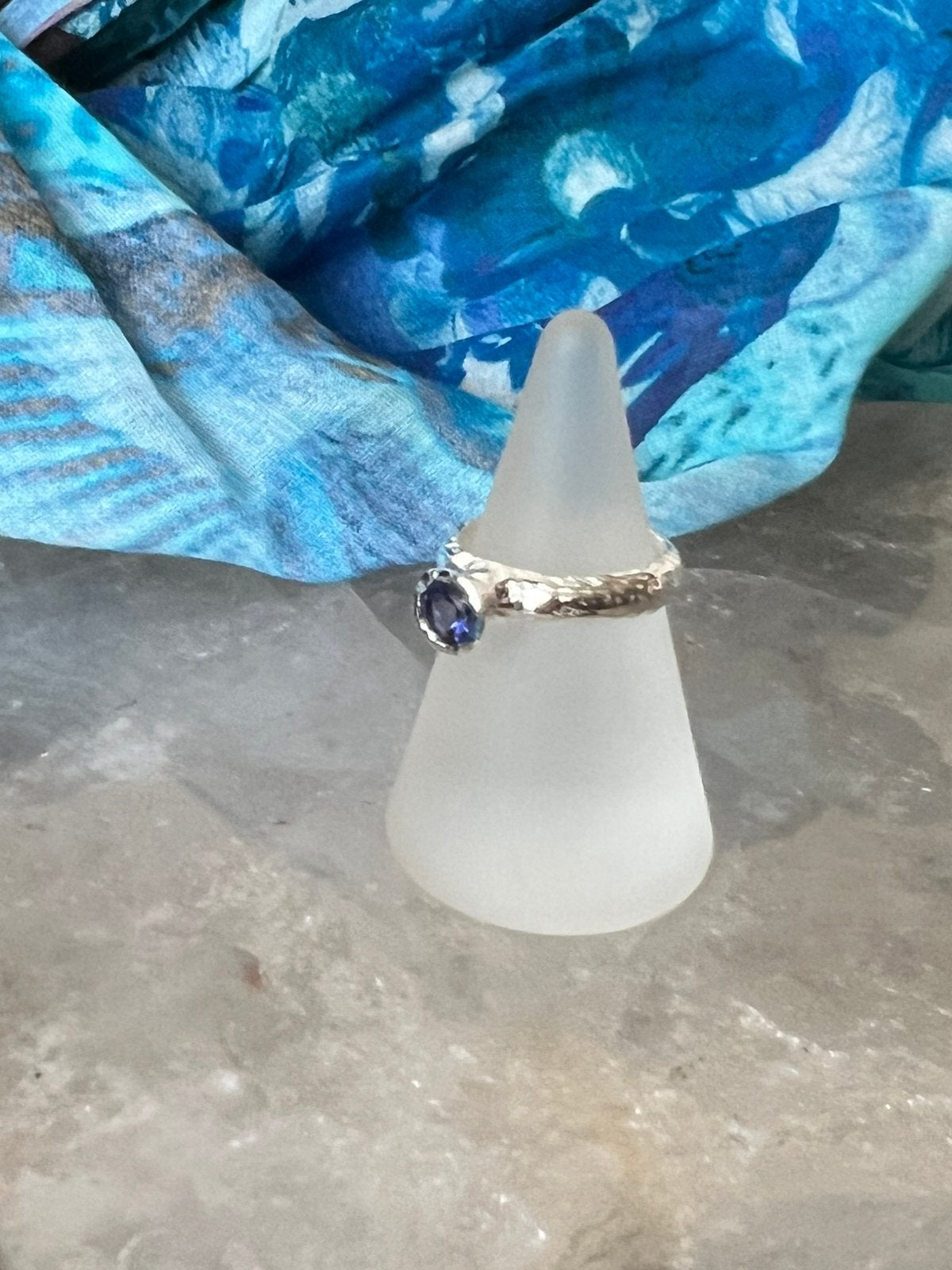 Ioliet watersaffier corderiet beschermt geluk inzicht, Sieraden, Tassen en Uiterlijk, Ringen, Blauw, Magnolia11, Nieuw, Ophalen of Verzenden