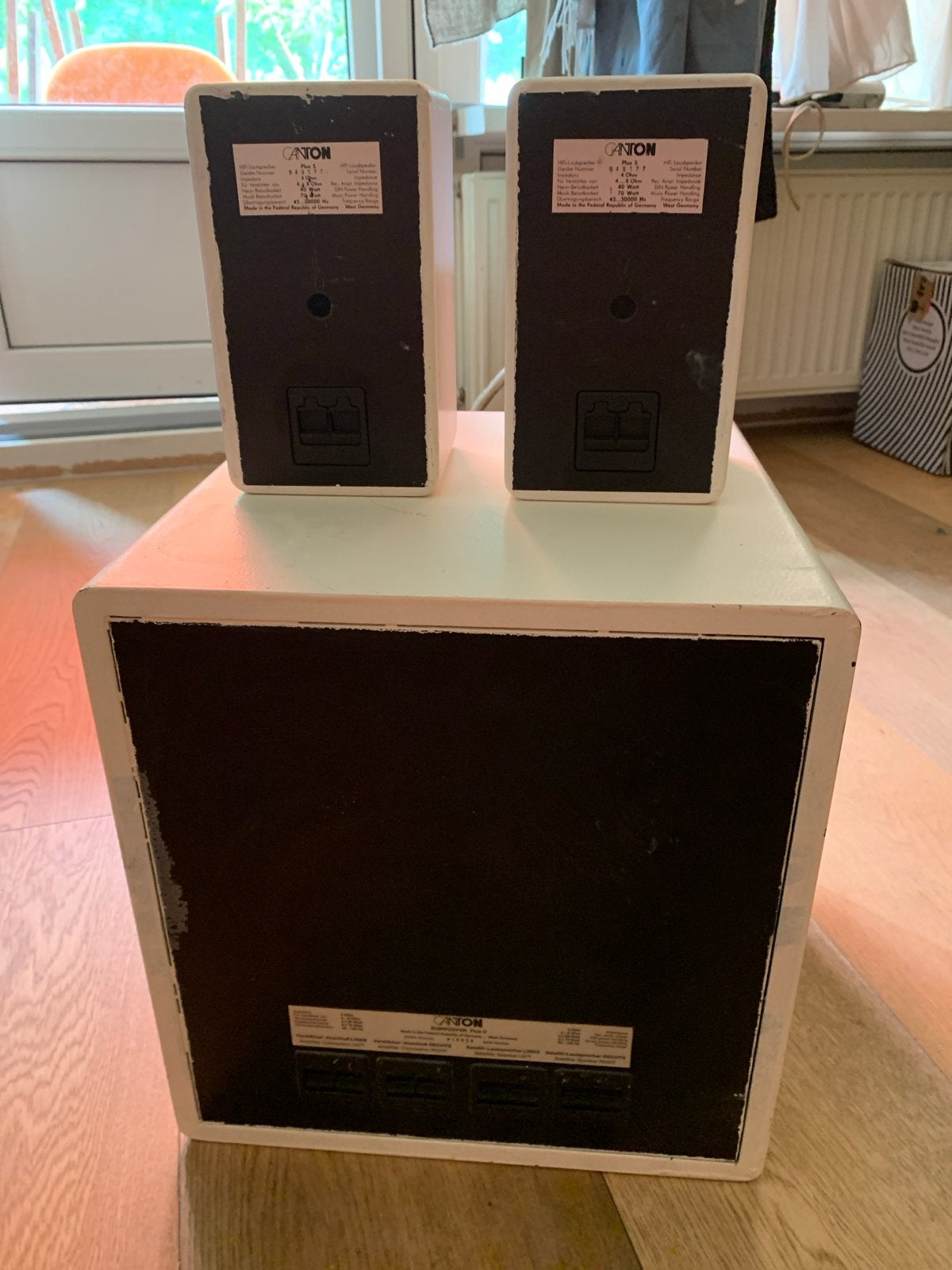 Canton Plus C speakerset met subwoofer, Gebruikt, Speakerset, Geschikt voor surround/home cinema, Minder dan 60 watt