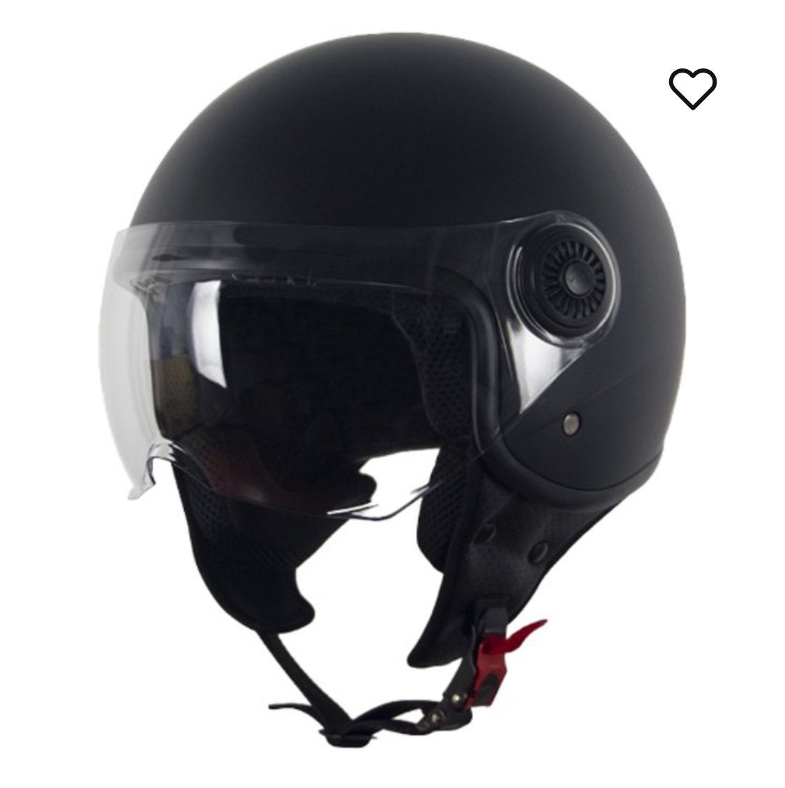 Helm Vito Jet Loreto Mat Zwart - Jethelm - Maat M, Ophalen of Verzenden, Zo goed als nieuw, Medium