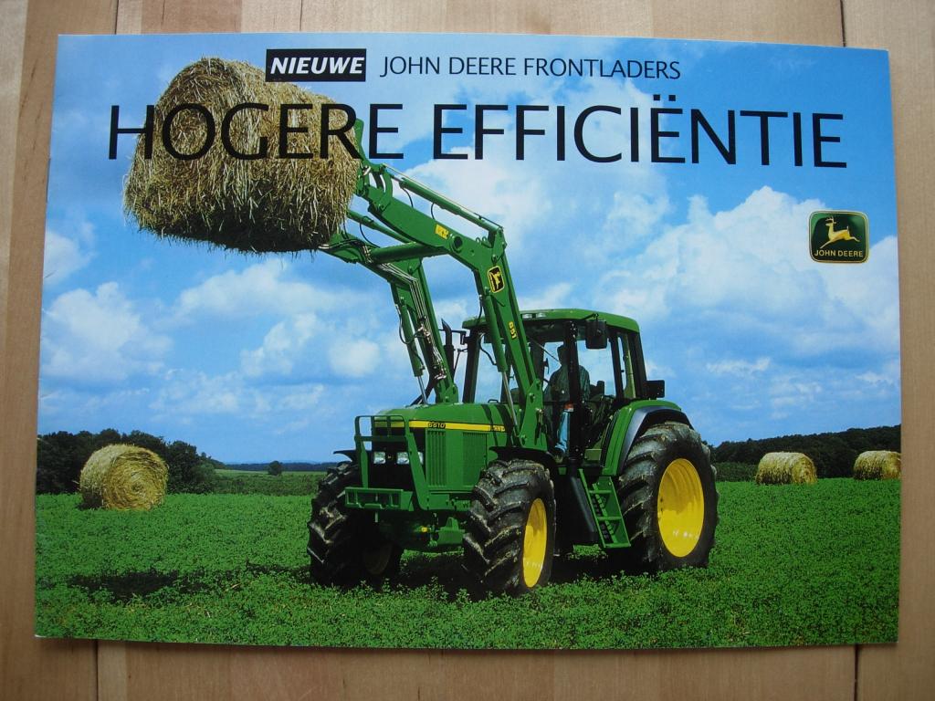 John Deere Frontlader Tractor Brochure 2000 Traktor Trekker, Boeken, Folder, Verzenden, Hardi, Zo goed als nieuw