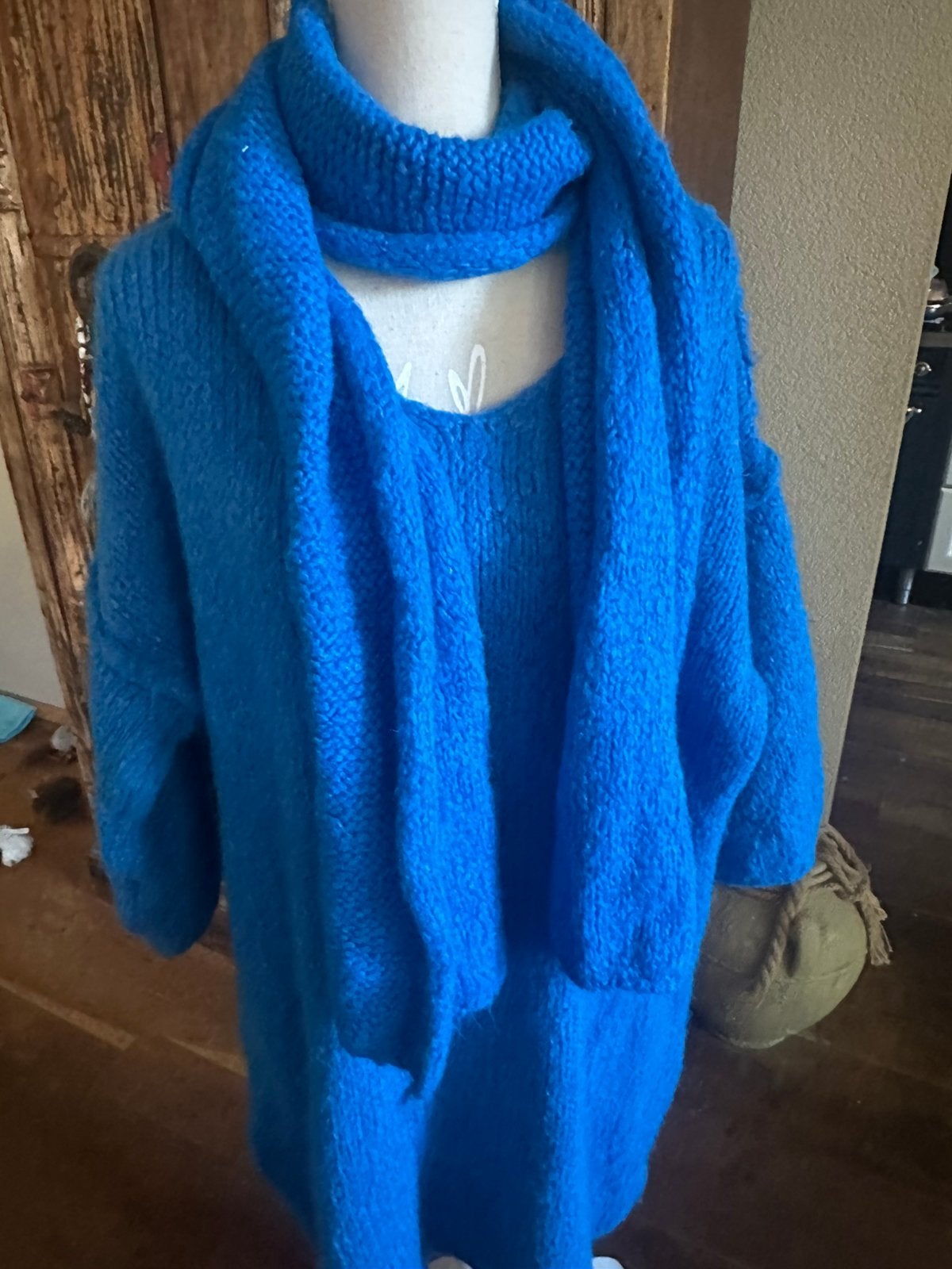 Trui lang one size, Kleding | Dames, Ophalen of Verzenden, Nieuw, Blauw, Trui of Vest