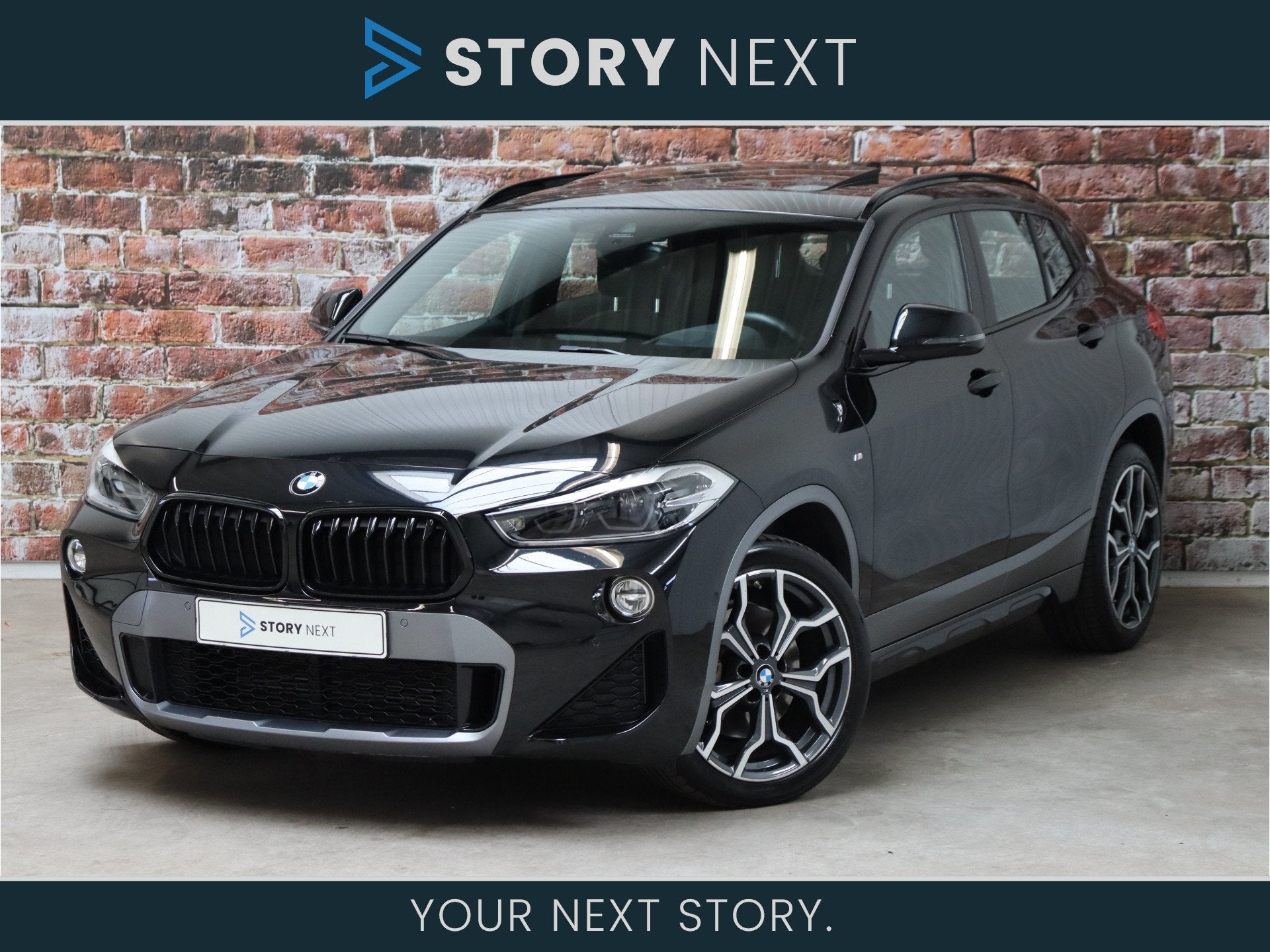 BMW X2 sDrive20i High Executive M Sport Pakket Automaat / Na, Auto's, X2, 1435 kg, Zwart, Bedrijf