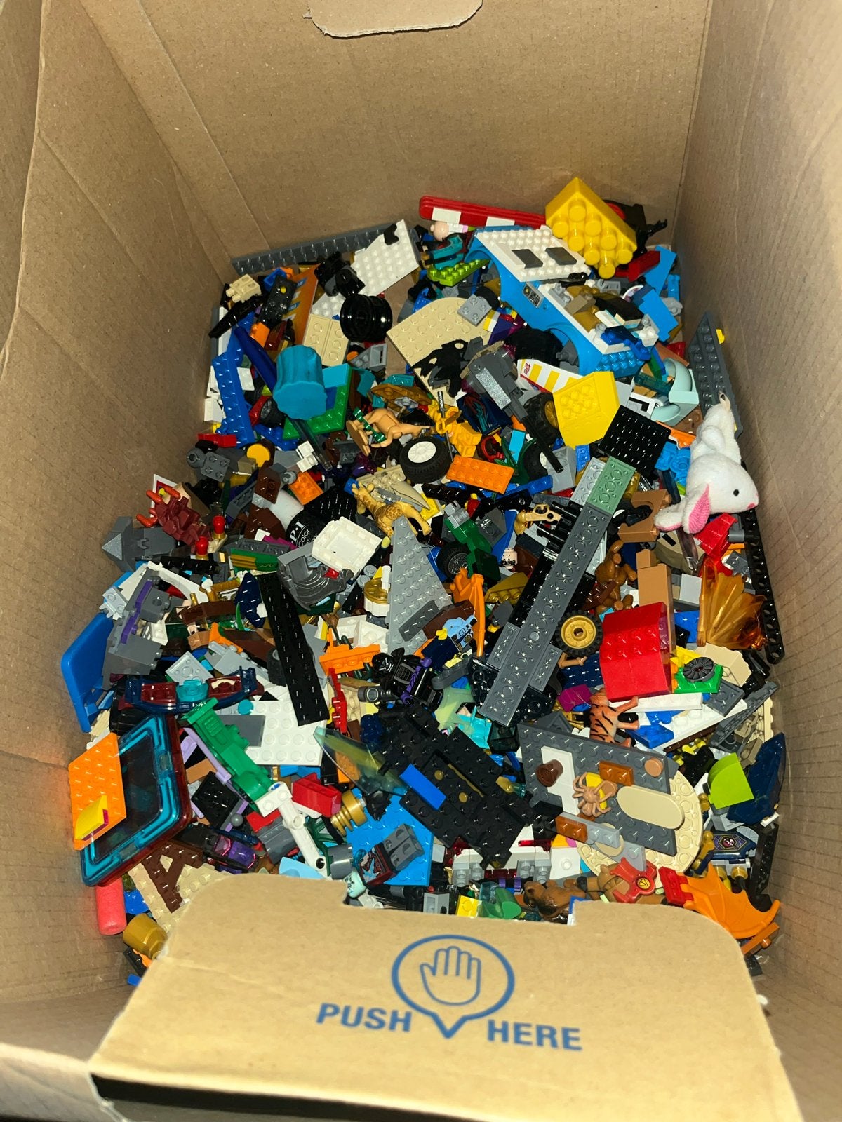 Grote doos vol diverse LEGO blokjes en onderdelen, Ophalen of Verzenden, Gebruikt