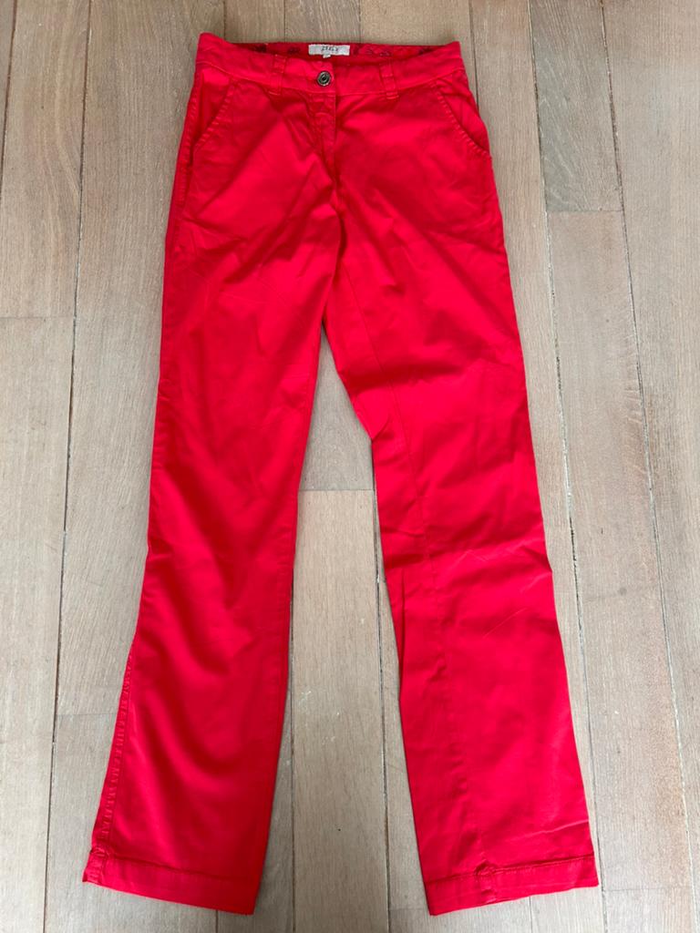 Rode lichte broek van Zizo ️ – maat 38, Ophalen of Verzenden, Zo goed als nieuw, Maat 38/40 (M), Rood