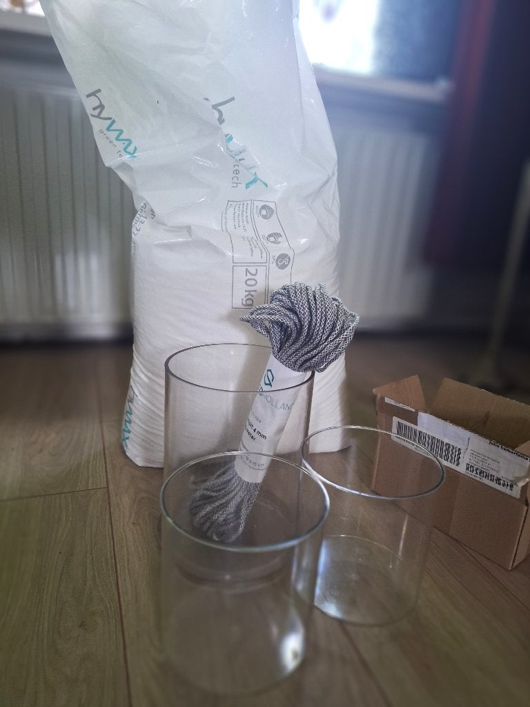 DIY Kaarsen maken. Paraffin Wax, lont en mallen, Ophalen, Nieuw, Gereedschap of Toebehoren