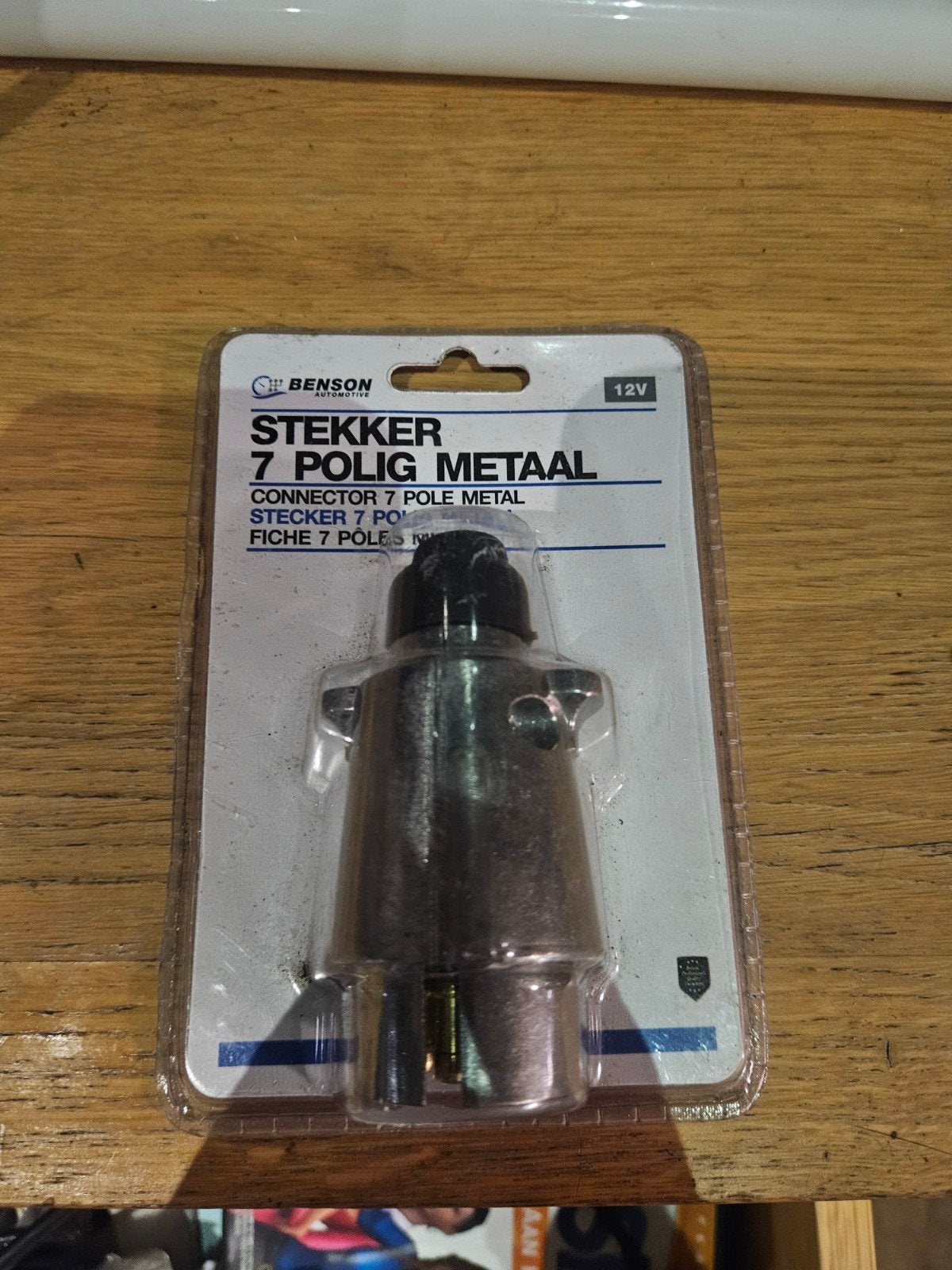 Benson 7-polige metalen stekker voor aanhanger, Ophalen of Verzenden, Nieuw