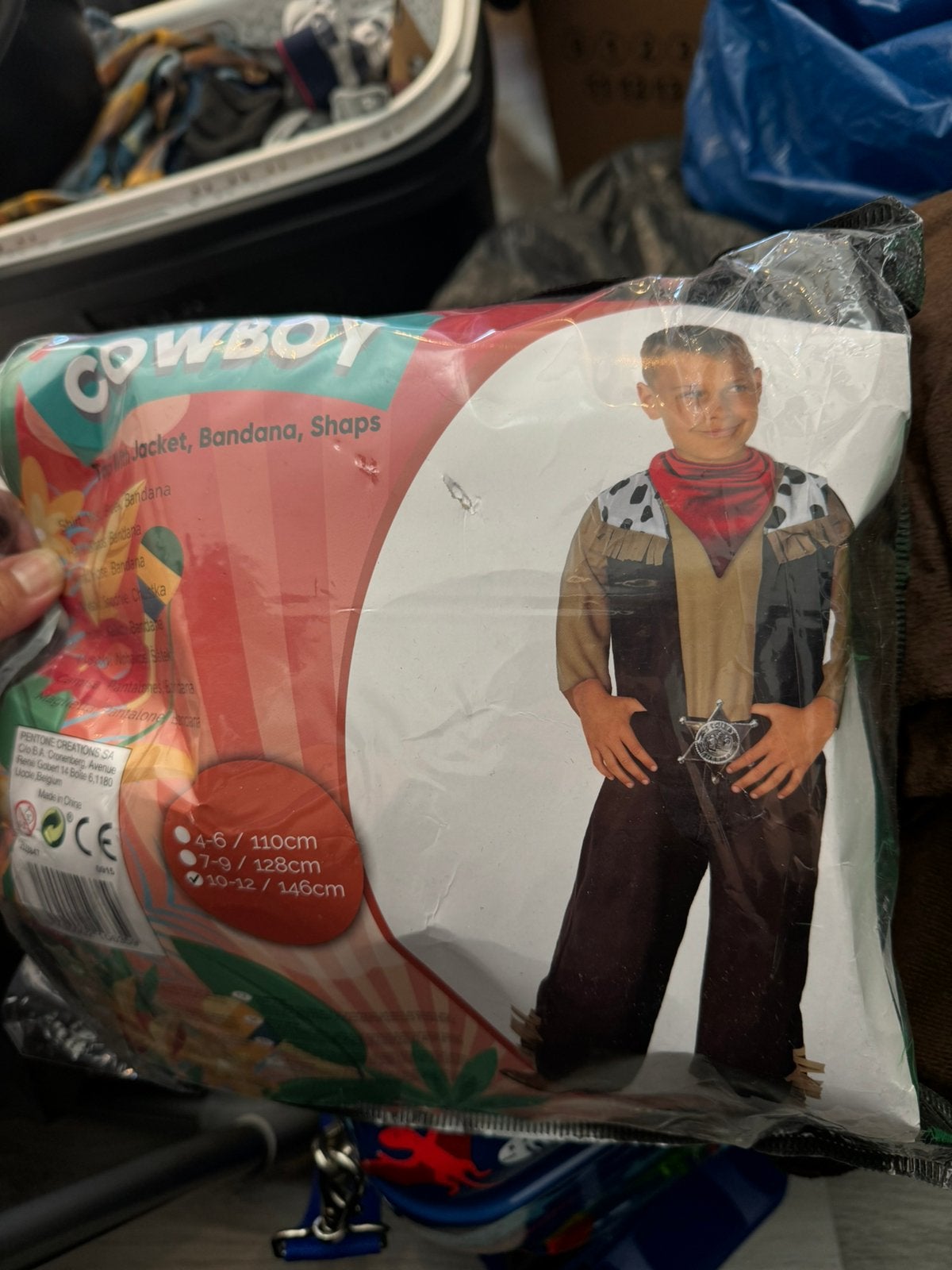Vekleed set cowboy maat 128 7-9 jaar nieuw, Ophalen, Nieuw, 122 t/m 128, Meisje