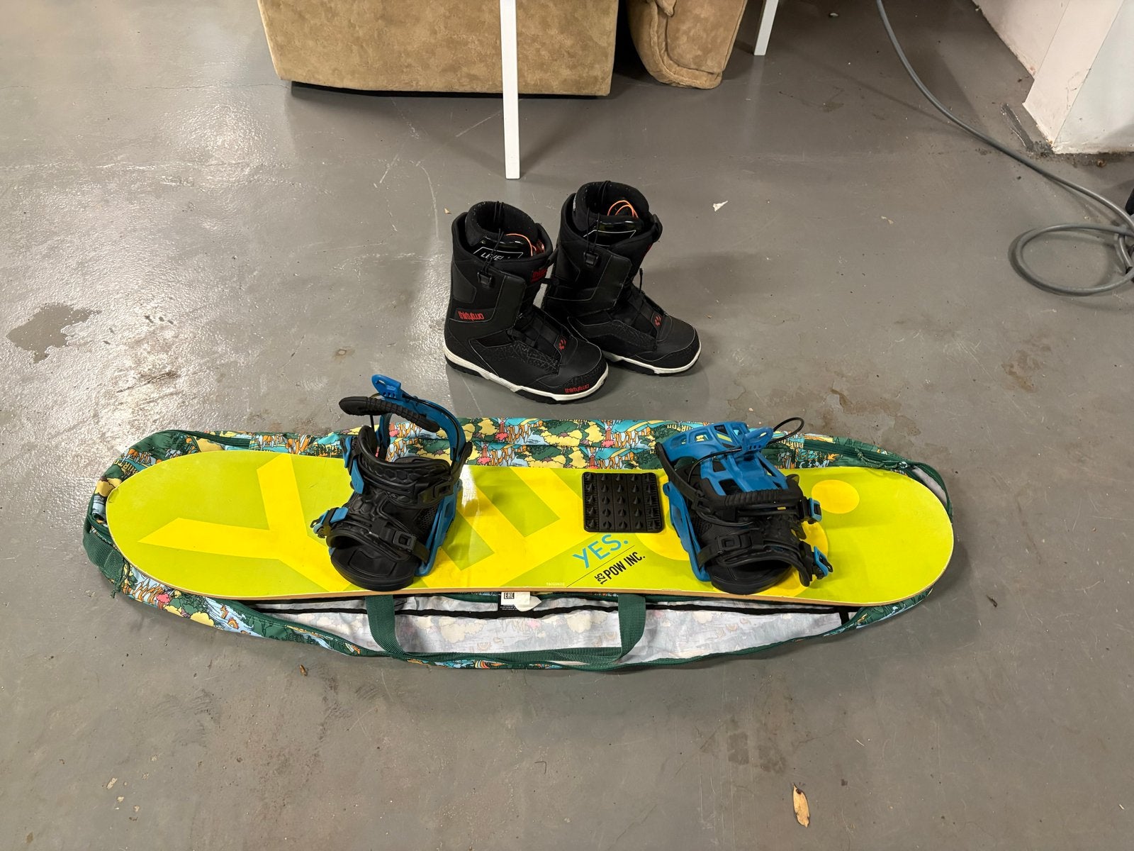Snowboard set, Sport en Fitness, Snowboarden, Gebruikt, Board, Ophalen of Verzenden