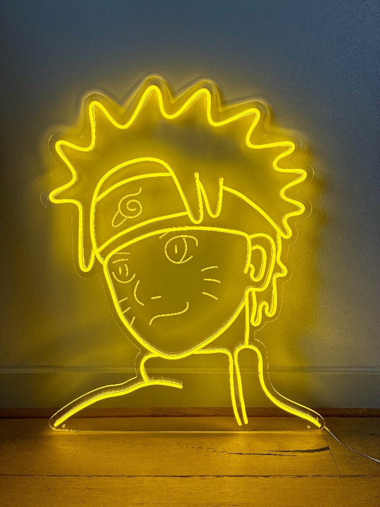 Neon Verlichting Naruto Geel, Ophalen, Met verlichting, Geel, Decoratieobject