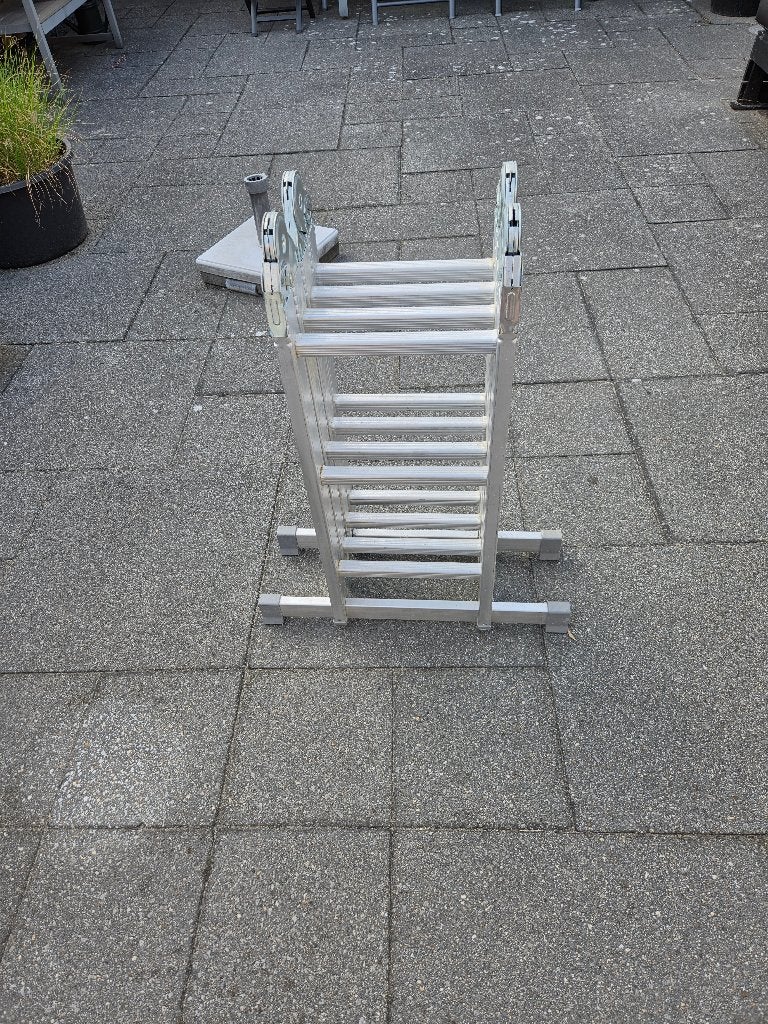 Excelsior Multi vouwladder 4 x 3 treden, Ophalen, Zo goed als nieuw, Ladder, Opvouwbaar of Inschuifbaar