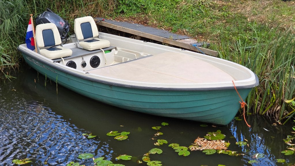 Terhi 440 met Yamaha F 9.9 FMHS te koop, Watersport en Boten, Ophalen, Gebruikt, Tot 10 pk, Viertaktmotor