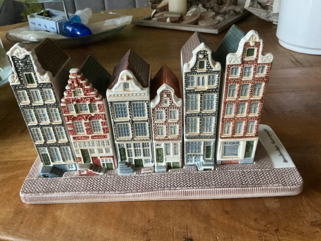 Amsterdamse grachtenpandjes beeldje - souvenir, Verzamelen, Ophalen, Gebruikt, Overige typen
