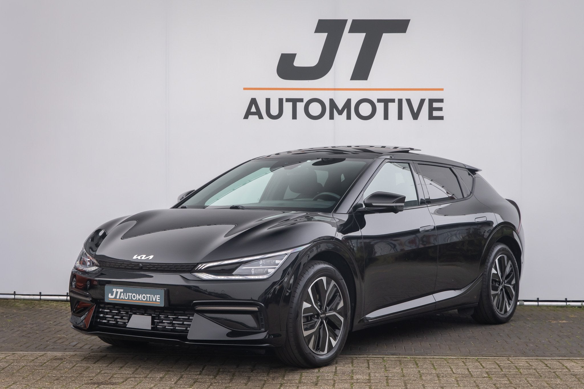 Kia Ev6 GT-Line 77.4 kWh Soh100% NLAuto | Panoramadak | memo, 1885 kg, 304 pk, Zwart, Origineel Nederlands
