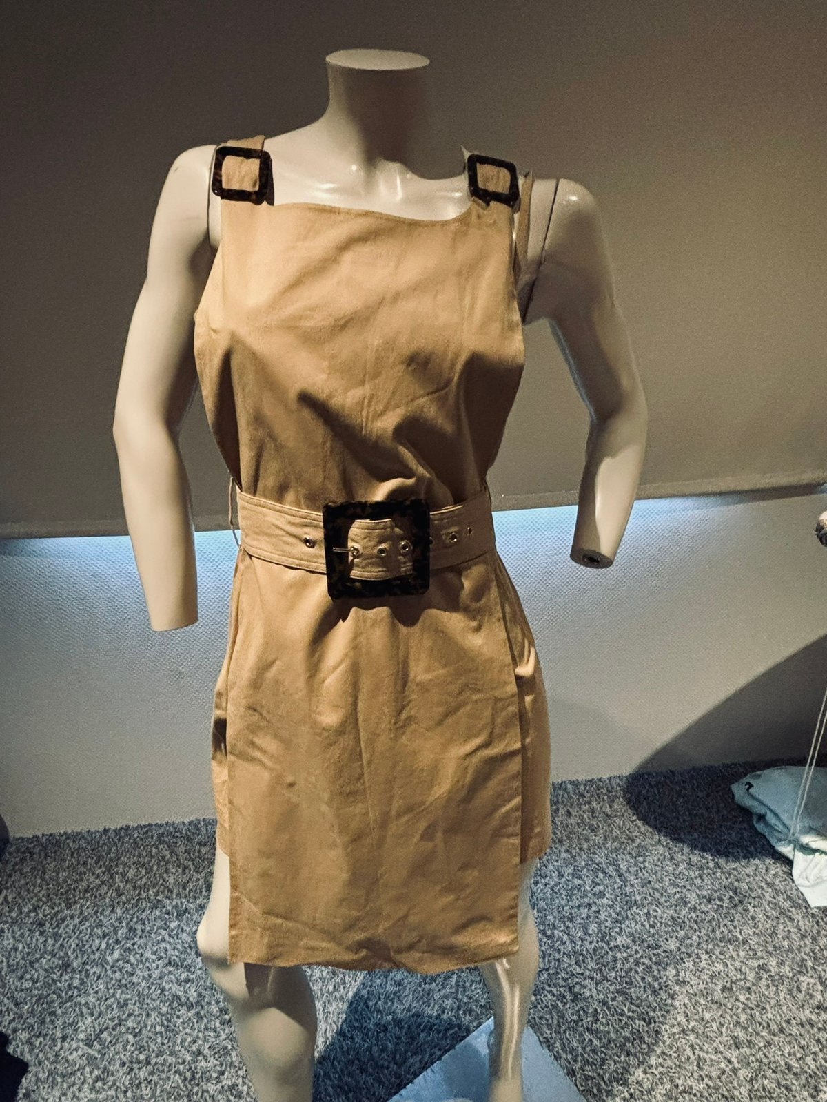 Staud apart model jurk maat 6. S, Beige, Ophalen of Verzenden, Zo goed als nieuw, Knielengte