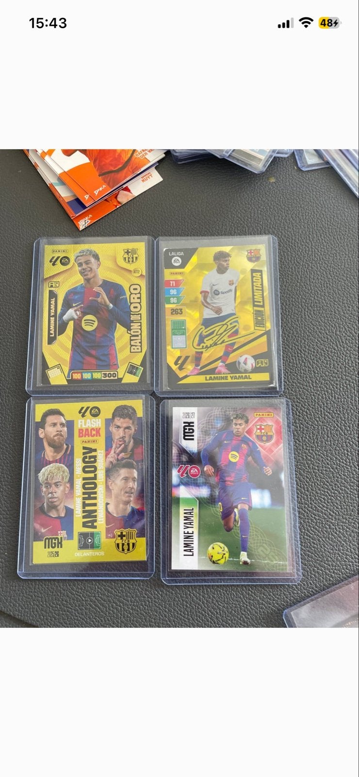 Lamine Yamal Panini Adrenalyn XL Voetbal Kaarten, Ophalen of Verzenden, Zo goed als nieuw, Buitenlandse clubs, Spelerskaart