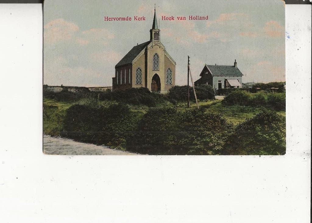 Hoek van Holland Hervormde Kerk in het duin, Ophalen of Verzenden, Voor 1920, Ongelopen, Zuid-Holland