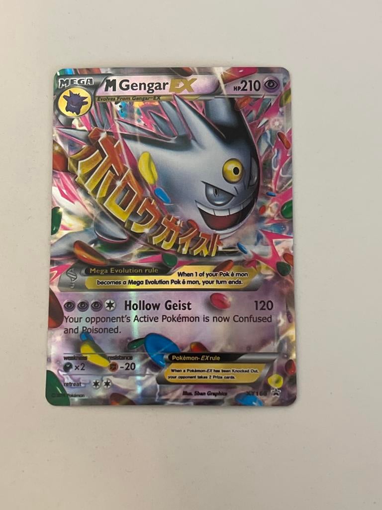 M Gengar EX Pokémon Kaart - Holo Foil, Ophalen of Verzenden, Zo goed als nieuw, Losse kaart, Foil