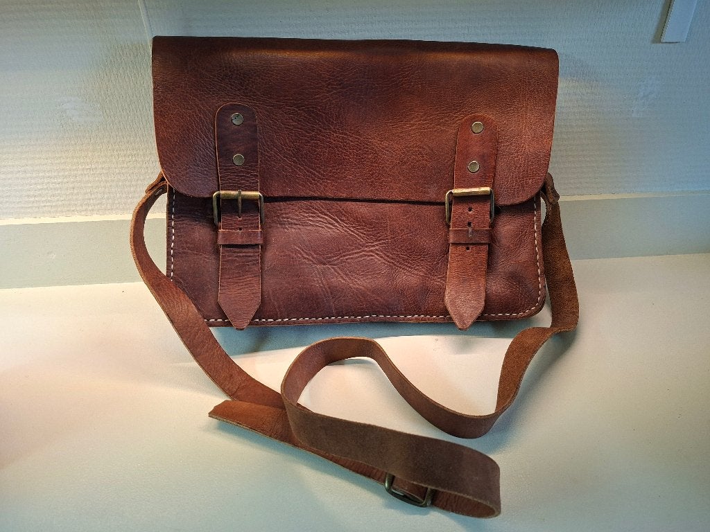 Stoere lerarentas, Overige merken, Bruin, Ophalen of Verzenden, Zo goed als nieuw