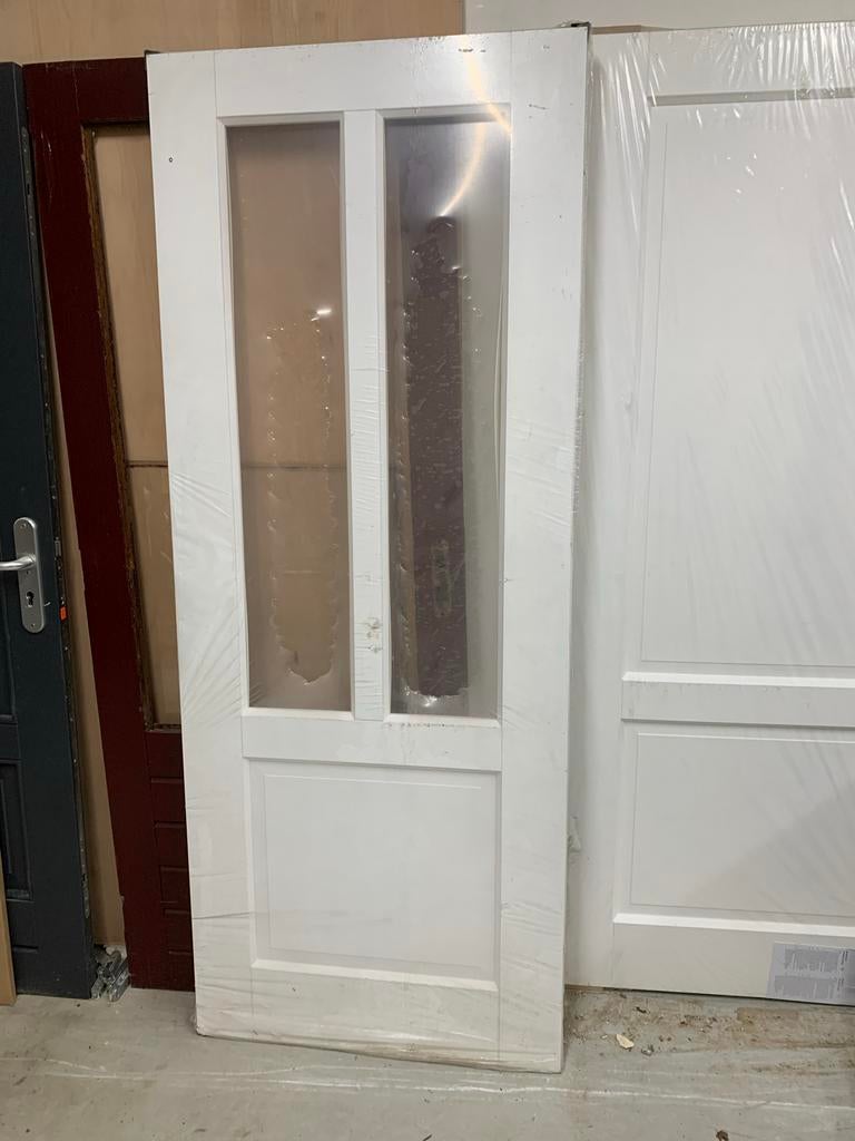 Scantrae opdekdeur SKS 1240 78x201.5 cm rechts blank glas, Ophalen, Minder dan 80 cm, Binnendeur, Nieuw