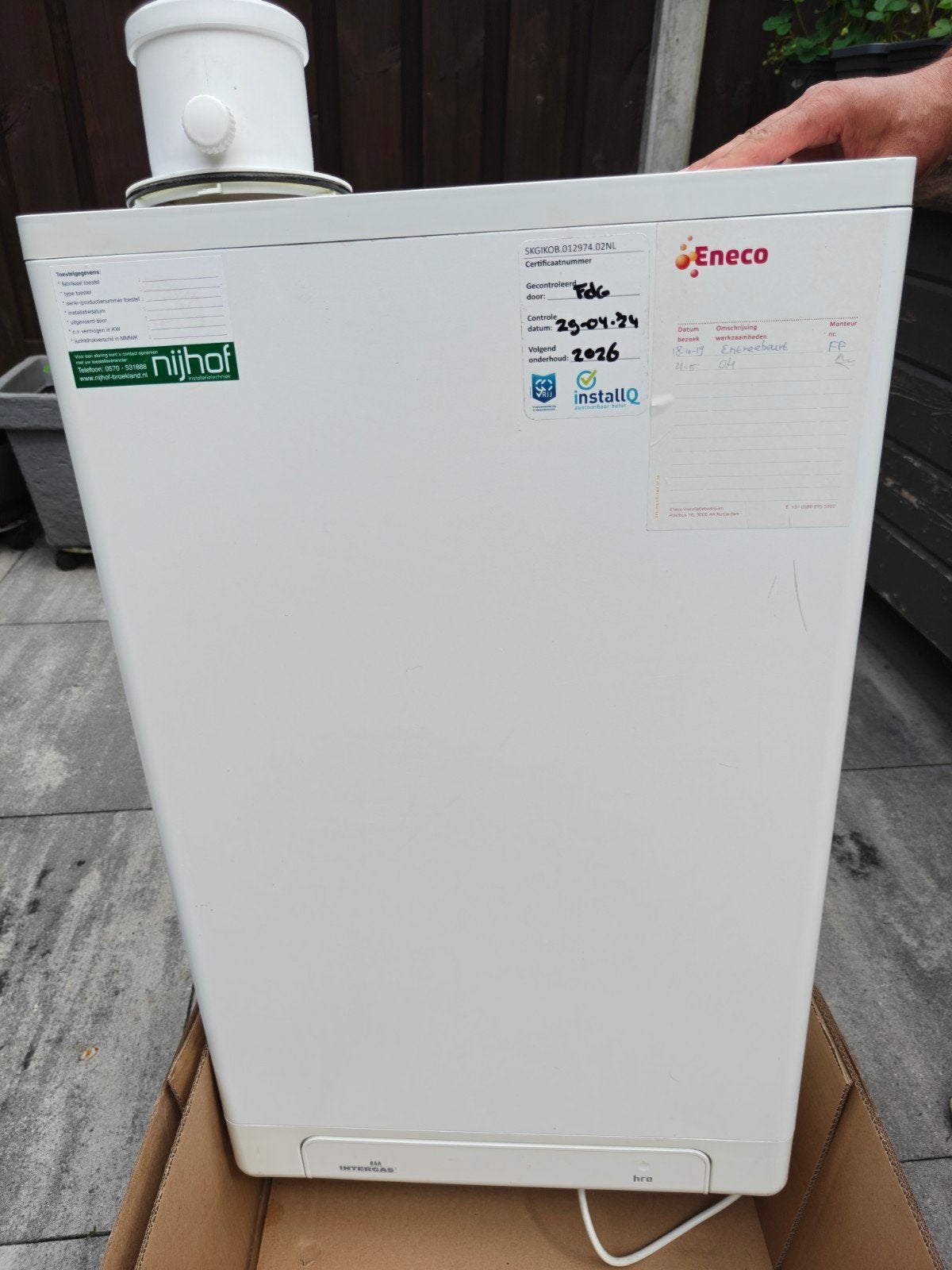 Cv ketel Intergas CW5, Ophalen, 30 tot 80 cm, Gebruikt, Cv-ketel of Combi-ketel