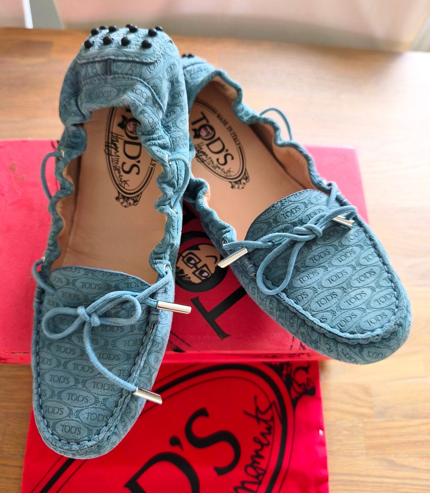 Tod's Happy Moments, loafers, instappers 41 Nieuw, Blauw, Instappers, Nieuw, Ophalen of Verzenden