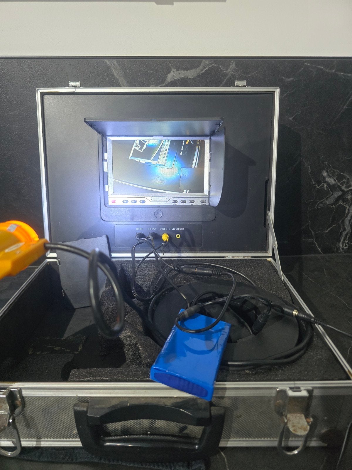 onderwater camera met monitor in koffer, Ophalen, Gebruikt