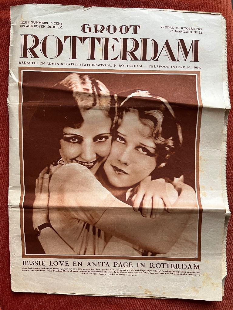 Geïllustreerd weekblad Groot-Rotterdam, Ophalen of Verzenden, 1920 tot 1940, Nederland, Krant