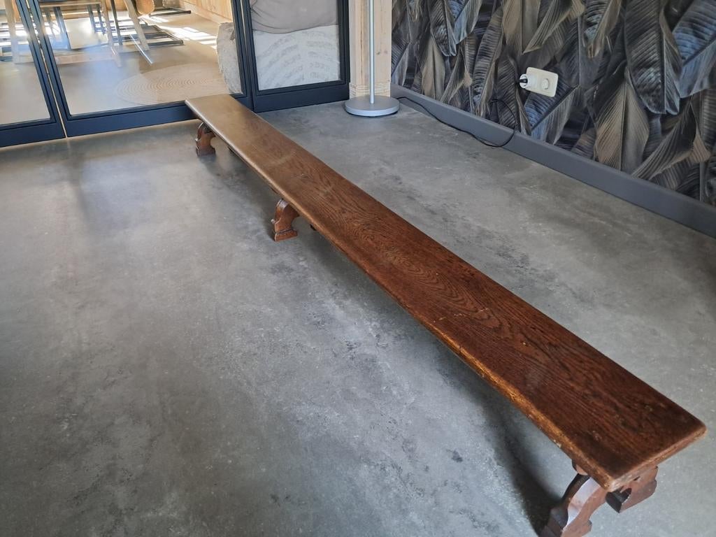 Origineel Katholiek Knielbankje - Antiek Houten Bidbank, Ophalen