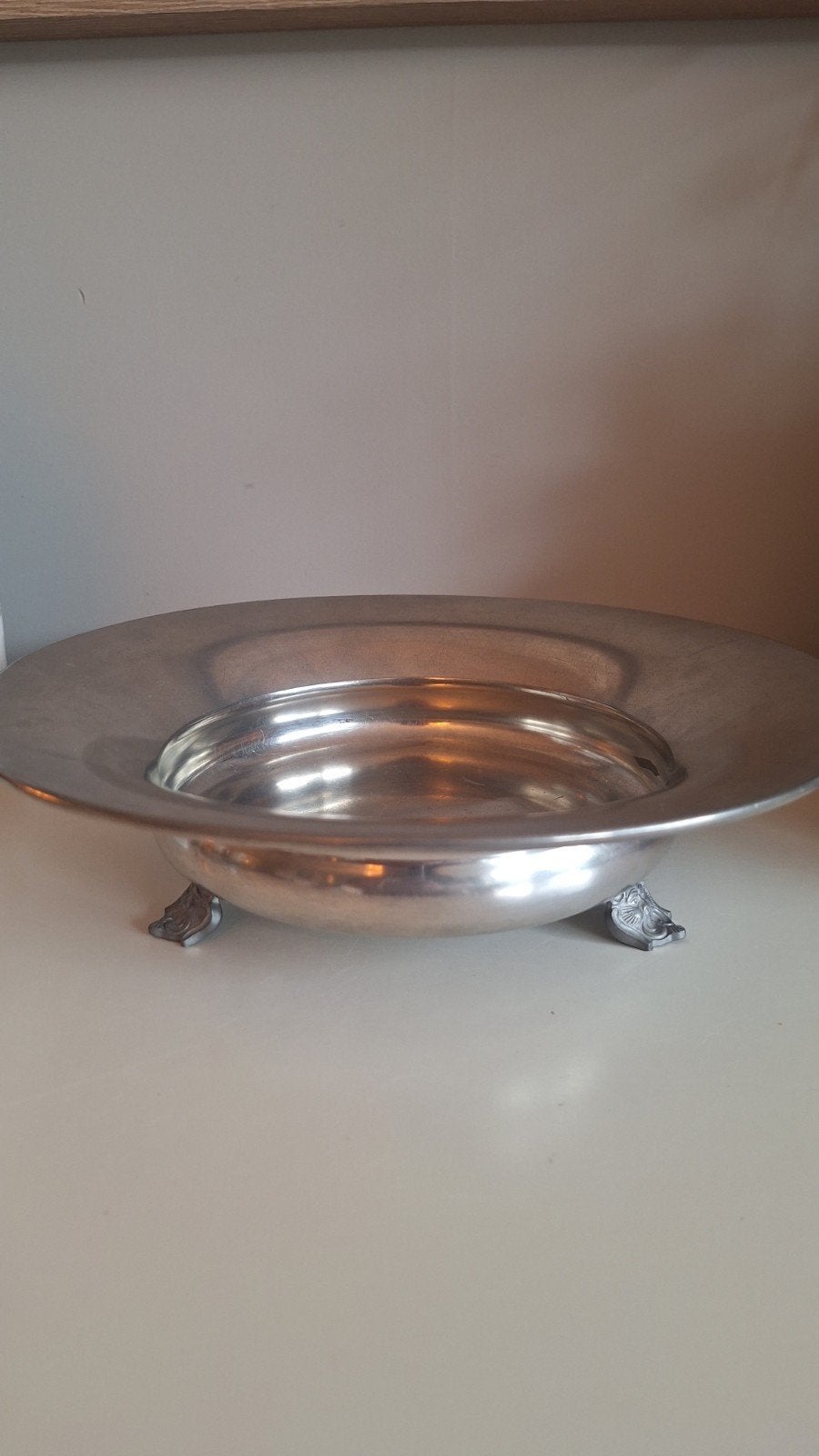 Prachtige Vintage Tinnen Schaal / Rio Tiel Holland Art Deco, Antiek en Kunst, Ophalen of Verzenden