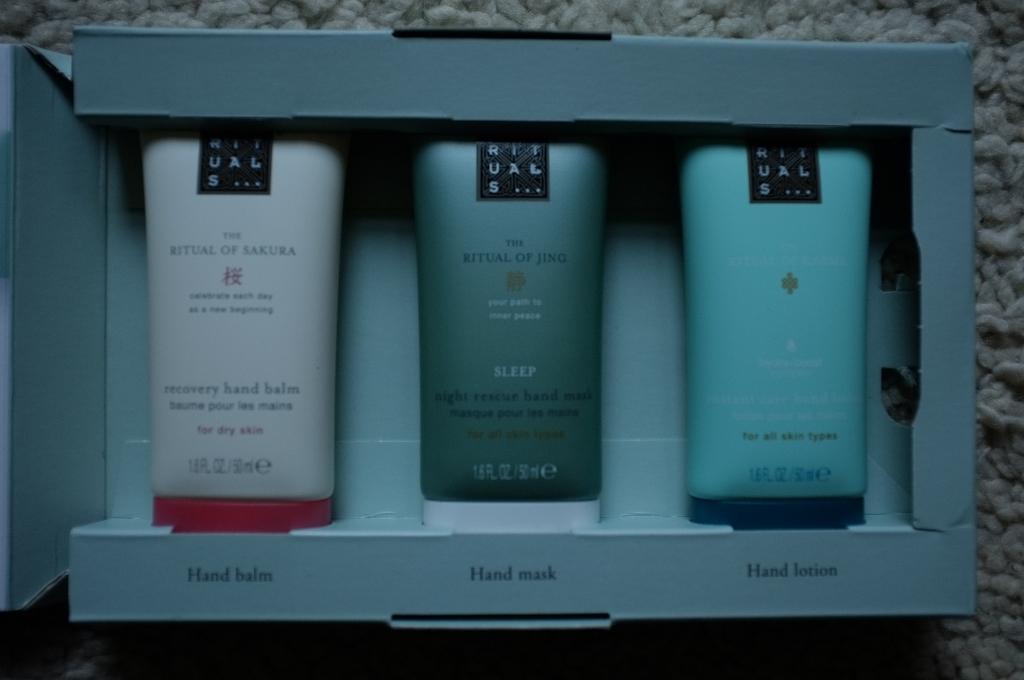 Rituals handverzorging cadeauset 3 tubes van 50ml, Sieraden, Tassen en Uiterlijk, Uiterlijk | Lichaamsverzorging, Ophalen of Verzenden