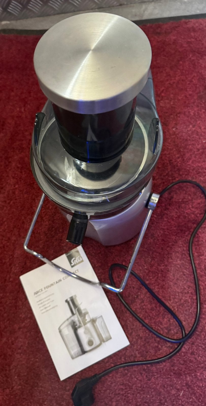 Sapcentrifuge Solis Compact, twee keer gebruikt, Witgoed en Apparatuur, Ophalen, Zo goed als nieuw, Elektrisch, Sapcentrifuge