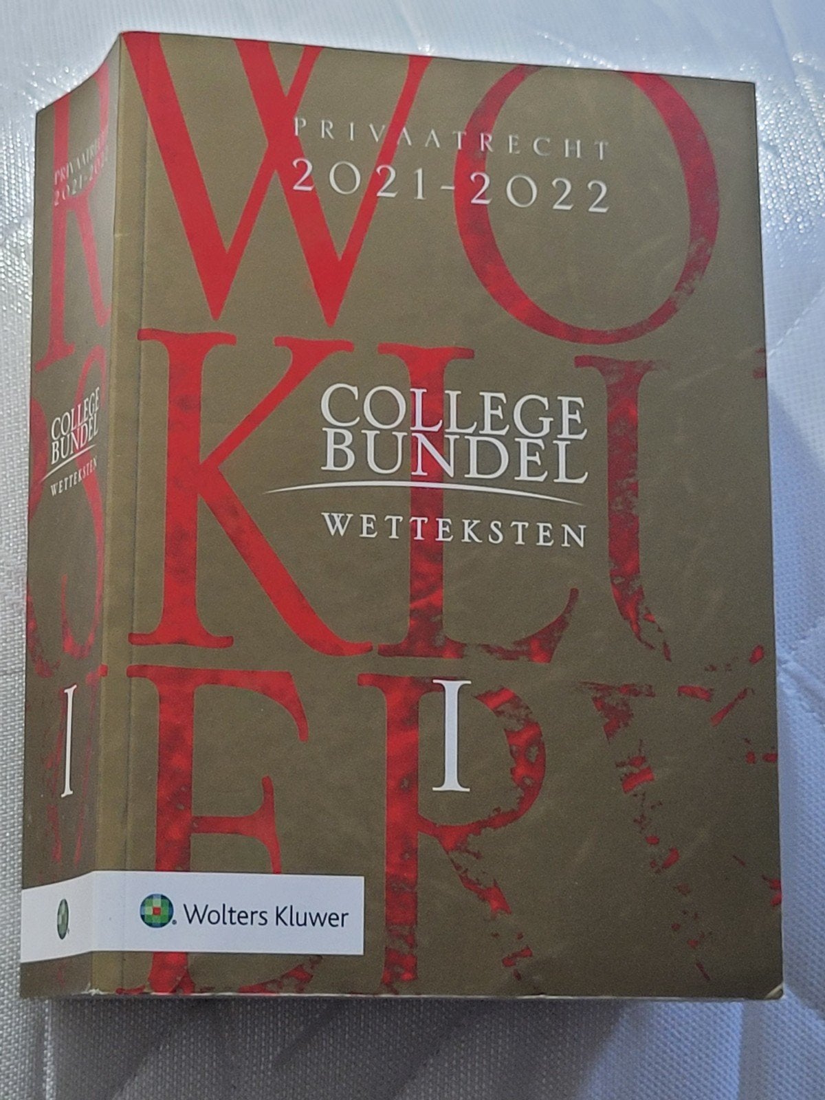 Collegebundel Wetsteksten Privaatrecht 2021-2022, Boeken, Zo goed als nieuw, Wolters Kluwer, Gamma, HBO