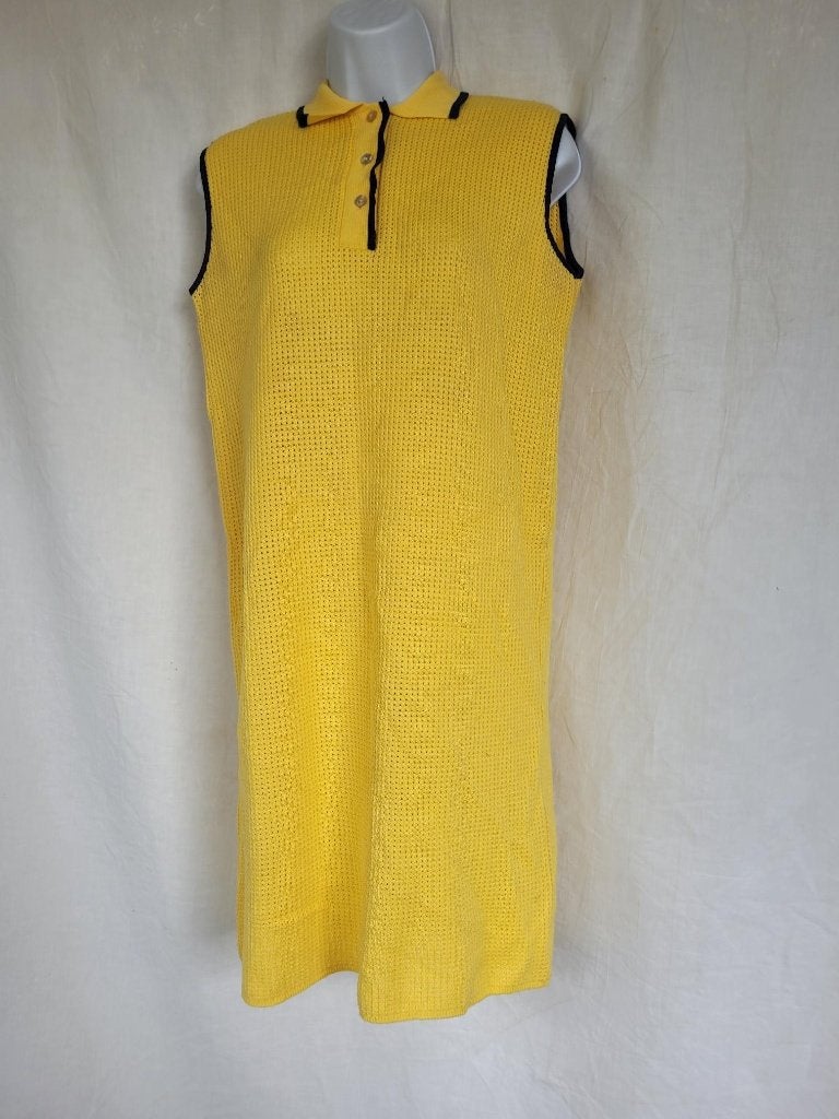 Gave gele jaren '70 jurk mt S, Carnaval, ., Ophalen of Verzenden, Maat 36 (S)