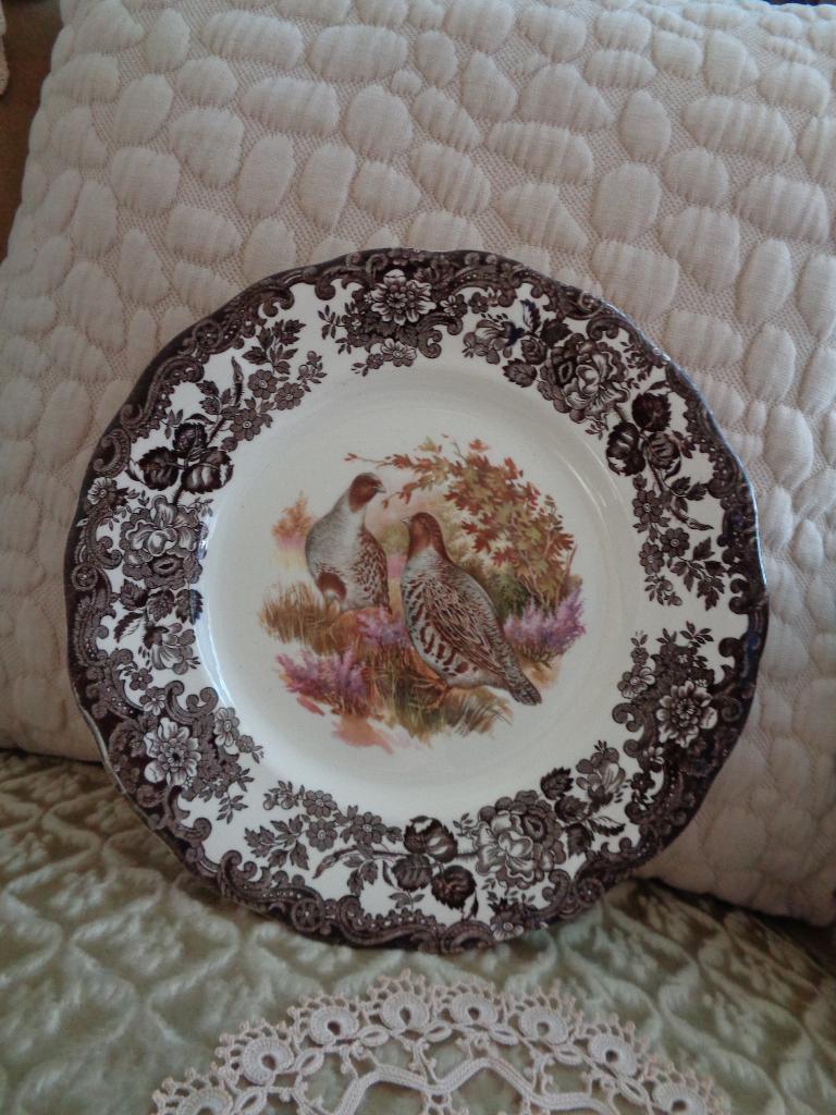Brocant Bord Patrijzen Palissy Game Series ** Mimosa **, Ophalen of Verzenden