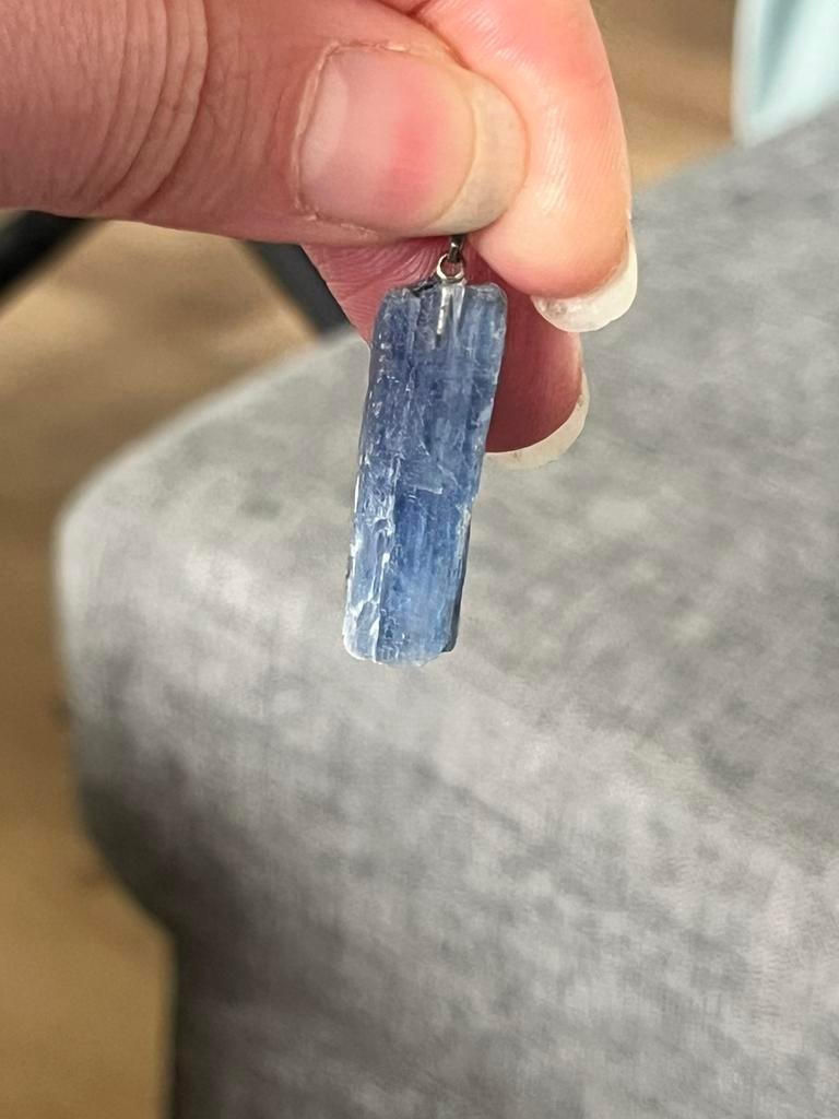 Kyaniet Hanger - Natuurlijke Blauwe Edelsteen, Overige voorstellingen, Blauw, Nieuw, Ophalen of Verzenden
