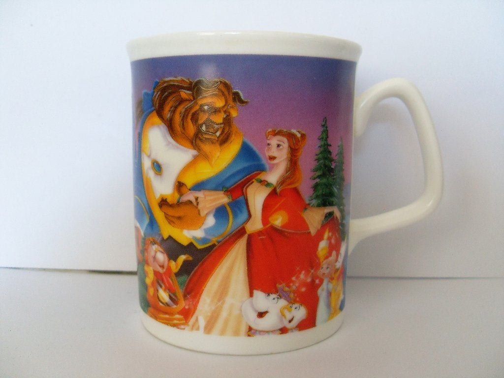 Belle en Het Beest Mok Beker Disney Beauty and The Beast, Ophalen of Verzenden, Assepoester of Belle, Zo goed als nieuw, Servies
